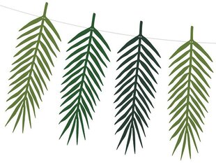 Vanik Aloha Tropical Leaves, 1,25 m (1 tk) цена и информация | Праздничные декорации | kaup24.ee