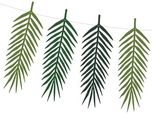 Vanik Aloha Tropical Leaves, 1,25 m, 1 pk/40 tk цена и информация | Праздничные декорации | kaup24.ee