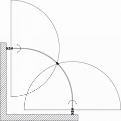 Dušikabiin P2222 90x90 hall aluseta цена и информация | Душевые кабины | kaup24.ee