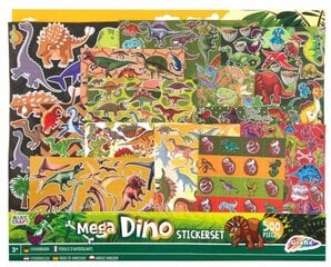 Kleepsud 500tk Dino 40x32cm 100081 /12 цена и информация | Настольные игры, головоломки | kaup24.ee