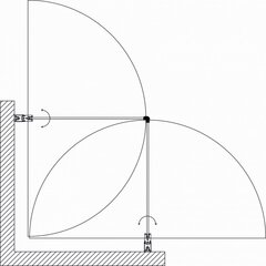 Ristkülikukujuline dušikabiin P1222 100x100 läbipaistev aluseta цена и информация | Душевые кабины | kaup24.ee