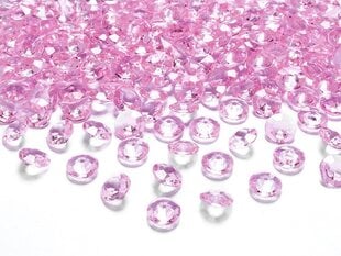 Kristallid Diamond 12 mm (1 pakk/100 tk.), heleroosa hind ja info | Peokaunistused | kaup24.ee