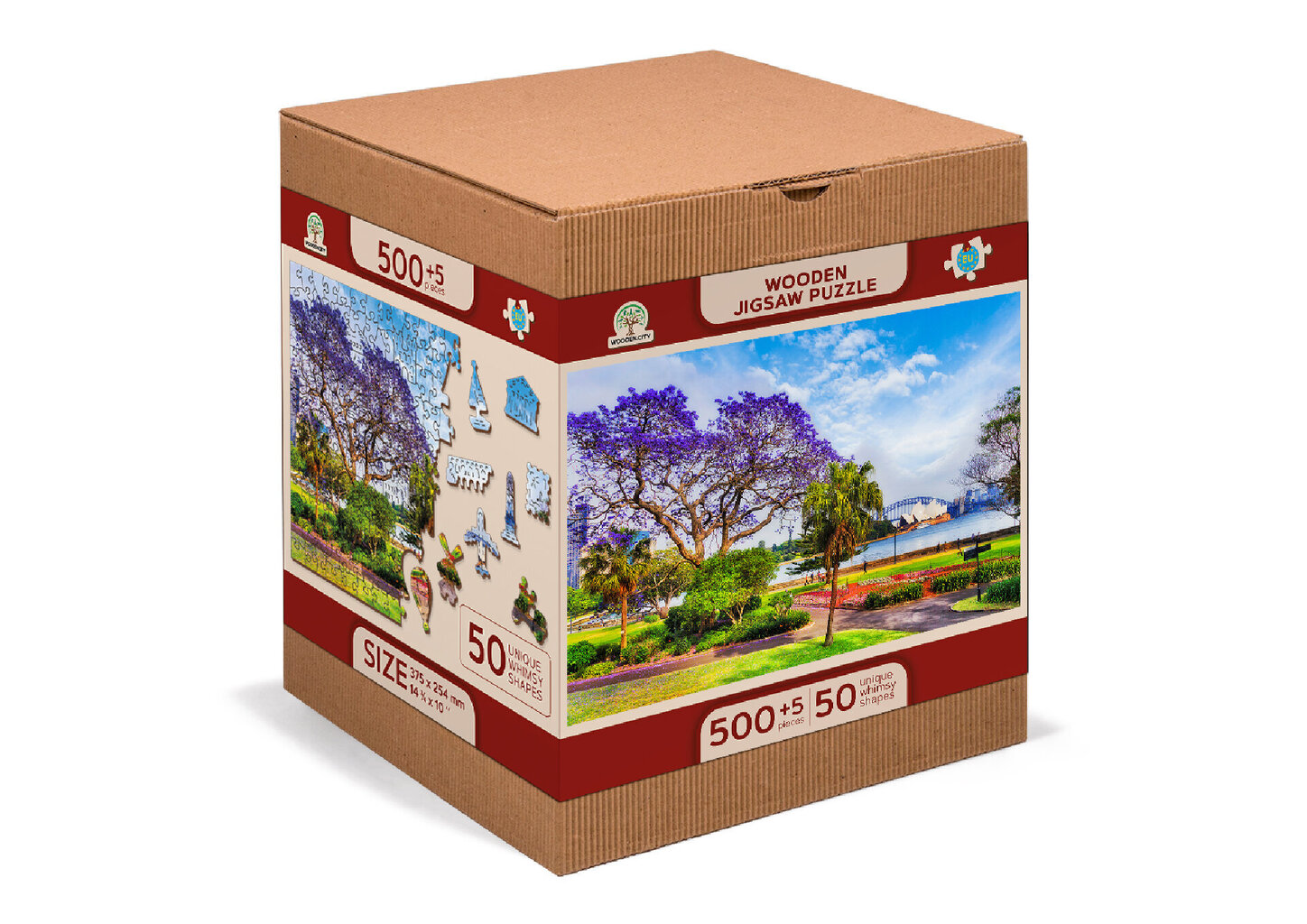 Puidust erikujuliste tükkidega pusle Wooden Puzzle Sydney, Spring – 505 pcs hind ja info | Pusled | kaup24.ee