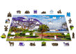 Puidust erikujuliste tükkidega pusle Wooden Puzzle Sydney, Spring – 505 pcs hind ja info | Pusled | kaup24.ee