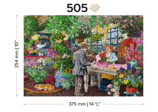 Puidust erikujuliste tükkidega pusle Wooden Puzzle The Florist’s – 505 pcs hind ja info | Pusled | kaup24.ee