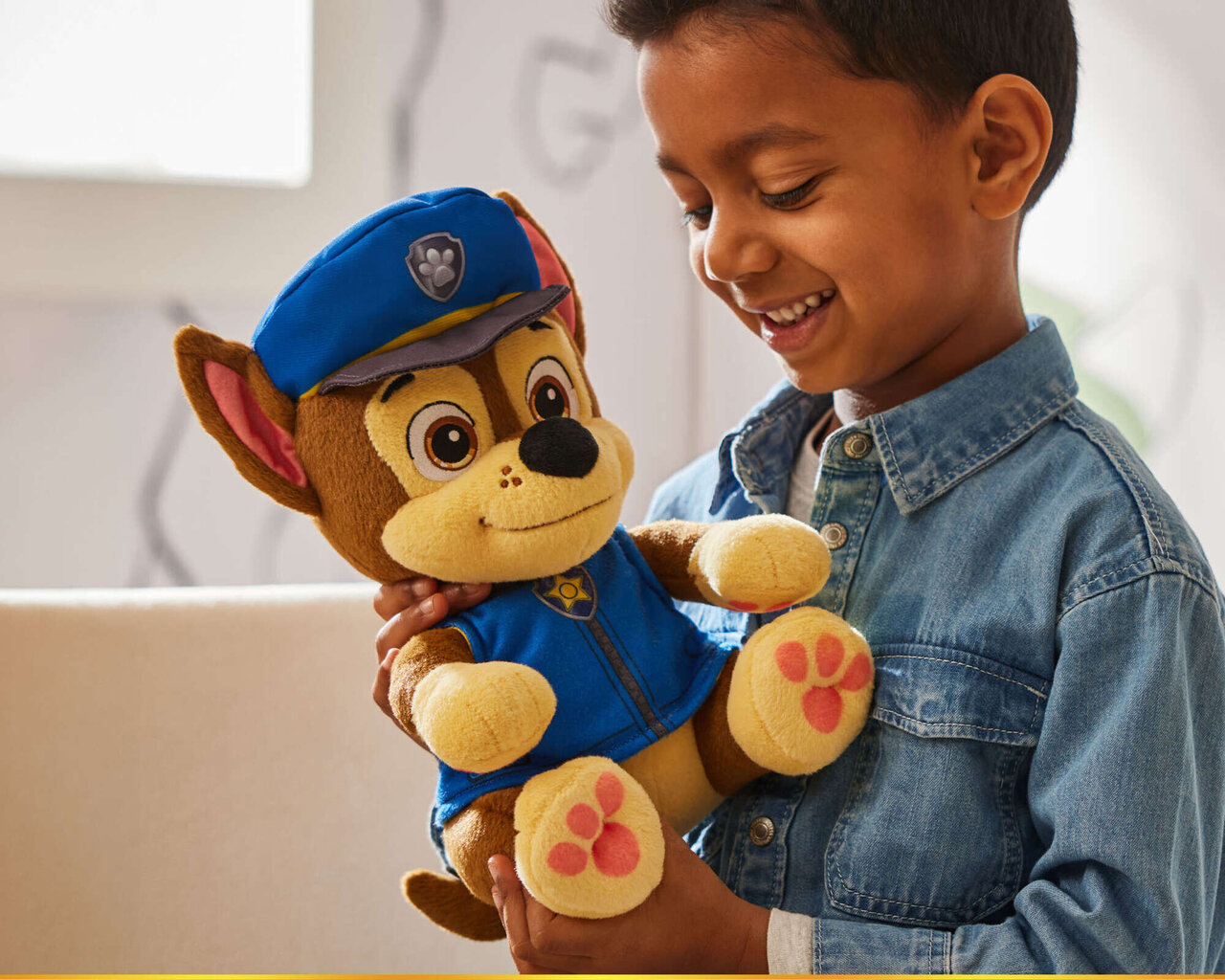 Paw Patrol Voodipatarei pluusist maskott Chase pehme kaisuloom 25 cm hind ja info | Pehmed mänguasjad | kaup24.ee