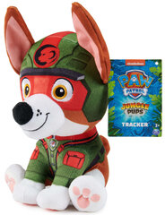 Paw Patrol Jungle Pups maskott Tracker pluusist pehme kaisukoer 18 cm hind ja info | Pehmed mänguasjad | kaup24.ee