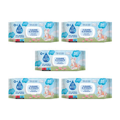 Niisked salvrätikud GOWIPES Baby Cleanse&Hydrate, 5 x 50tk цена и информация | Влажные салфетки | kaup24.ee