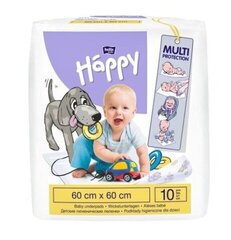 Пеленки Bella Baby Happy 60x60, упаковка из 10 штук цена и информация | Влажные салфетки | kaup24.ee