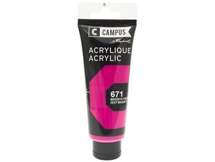 Akrüülvärv Campus 100ml 671 deep magenta цена и информация | Принадлежности для рисования, лепки | kaup24.ee