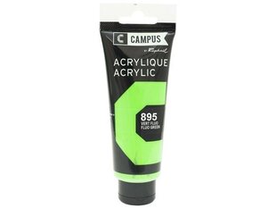 Akrüülvärv Campus 100ml 895 fluo green hind ja info | Kunstitarbed, voolimise tarvikud | kaup24.ee