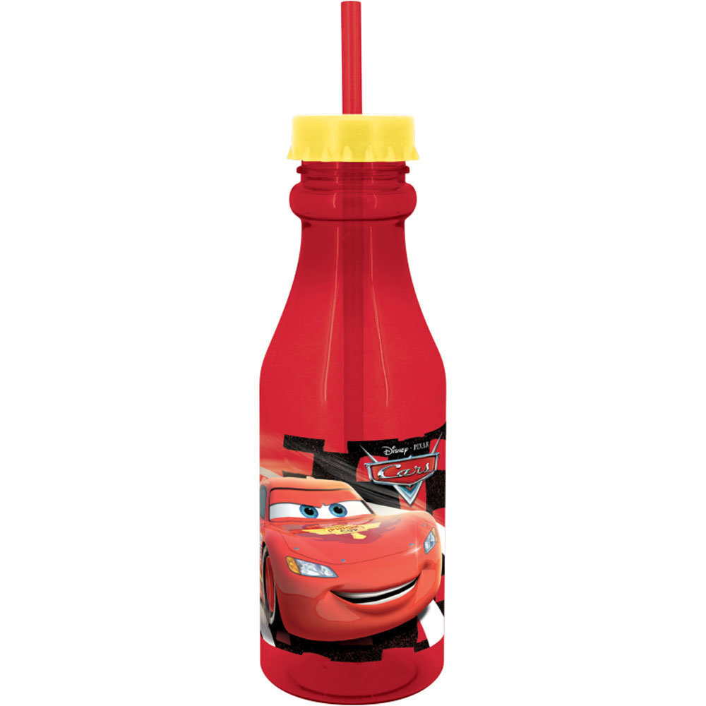 Pudel kõrrega Disney Cars 3, 500 ml цена и информация | Joogipudelid | kaup24.ee