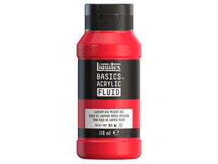 Akrüülvärv Basics Fluid 118ml 151 cadmium red medium hue hind ja info | Kunstitarbed, voolimise tarvikud | kaup24.ee