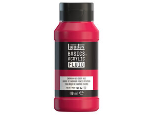 Akrüülvärv Basics Fluid 118ml 311 cadmium red deep hue цена и информация | Принадлежности для рисования, лепки | kaup24.ee