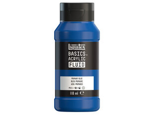 Akrüülvärv Basics Fluid 118ml 420 primary blue (P) hind ja info | Kunstitarbed, voolimise tarvikud | kaup24.ee