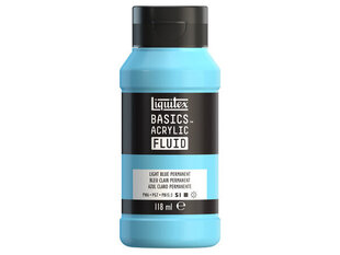 Akrüülvärv Basics Fluid 118ml 770 light blue permanent цена и информация | Принадлежности для рисования, лепки | kaup24.ee