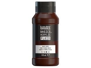 Akrüülvärv Basics Fluid 118ml 128 burnt umber hind ja info | Kunstitarbed, voolimise tarvikud | kaup24.ee