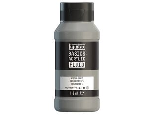 Akrüülvärv Basics Fluid 118ml 599 neutral grey 5 цена и информация | Принадлежности для рисования, лепки | kaup24.ee