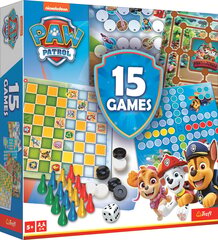 TREFL Set of 15in1 games Paw Patrol hind ja info | Lauamängud ja mõistatused | kaup24.ee