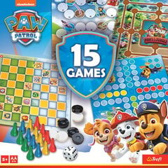 TREFL PAW PATROL Комплект настольных игр 15 в 1 цена и информация | Настольные игры, головоломки | kaup24.ee