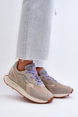 Women's Platform Sneakers with Memory Foam System Big Star NN274681 Beige цена и информация | Спортивная обувь, кроссовки для женщин | kaup24.ee