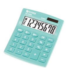 Kalkulaator Eleven SDC-805NR lauale roheline 10/120 цена и информация | Канцелярские товары | kaup24.ee