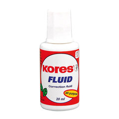 Корректирующая жидкость KORES FLUID, 20 мл (1 шт.) цена и информация | Канцелярские товары | kaup24.ee