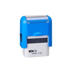 Tempel COLOP Printer C10, sinine korpus, sinine padi (1 tk.) hind ja info | Kirjatarbed | kaup24.ee