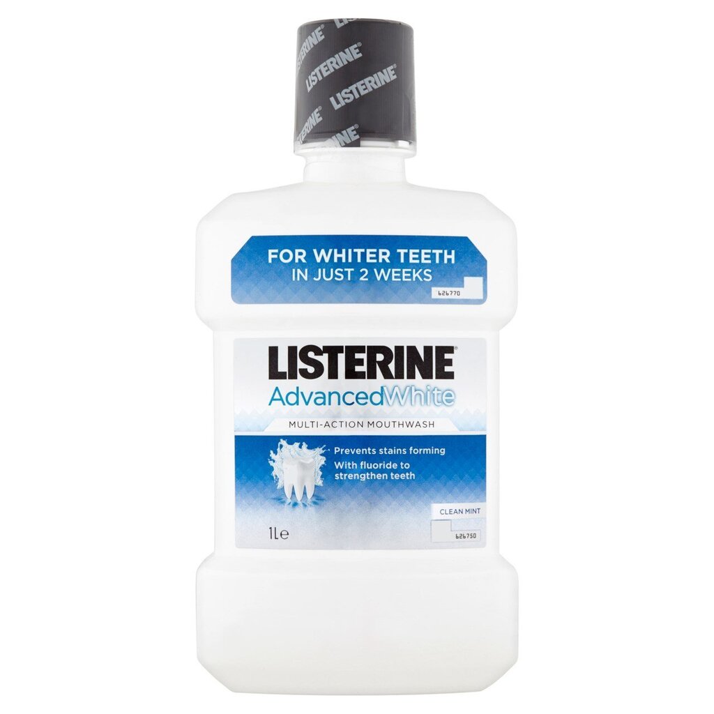 Suuloputusvedelik Listerine Advanced White 1000 ml hind ja info | Suuhügieen | kaup24.ee