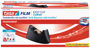 Настольный шкаф TESA Easy Cut CURVE с прозрачной лентой TESA Film, 19мм х 10м (1 шт.) цена и информация | Канцелярские товары | kaup24.ee