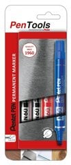 Перманентный маркер Pentel Pen N60, 1,5 - 7 мм, 4 шт., разные цвета (1 шт.) цена и информация | Канцелярские товары | kaup24.ee