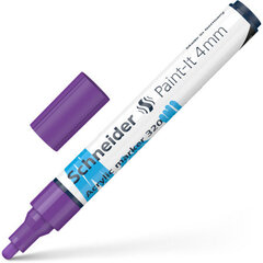 Маркер акриловый SCHNEIDER Paint-it 320, 4 мм, фиолетовый (1 шт.) цена и информация | Канцелярские товары | kaup24.ee