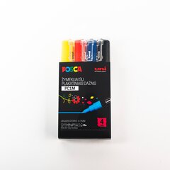 Маркеры Uni Ball Posca PC-1M, 4 шт. цена и информация | Принадлежности для рисования, лепки | kaup24.ee