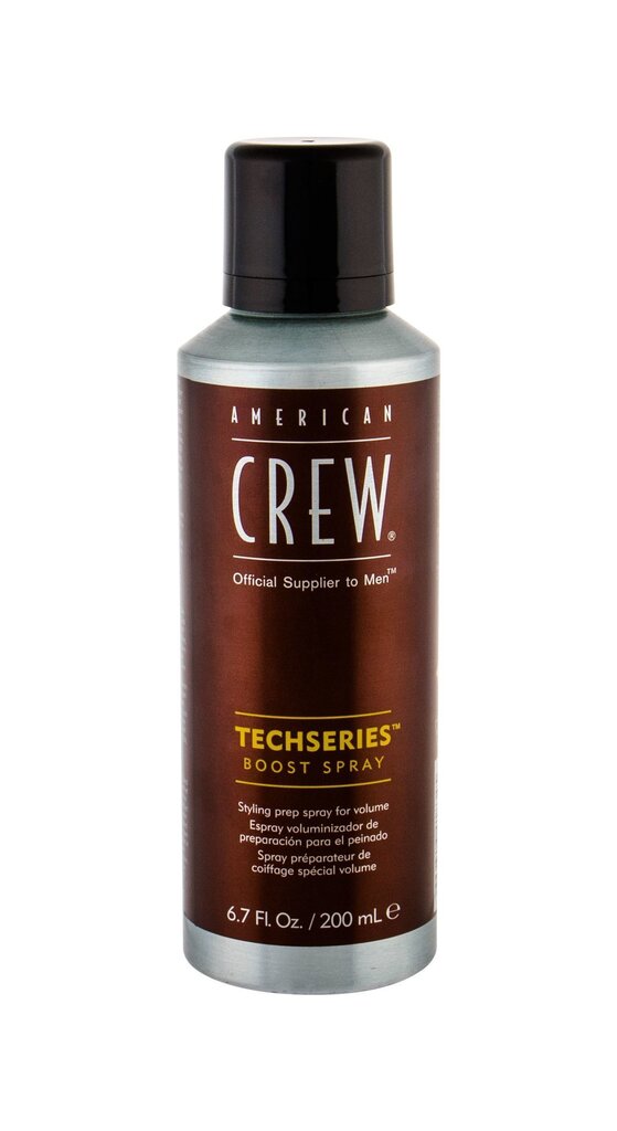 Volüümi andev juukselakk meestele American Crew Tech Series Boost 200 ml цена и информация | Viimistlusvahendid juustele | kaup24.ee