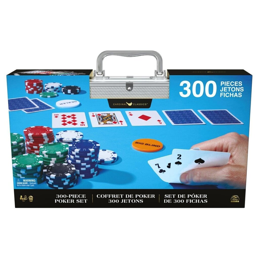 Pokkerikomplekt kohvris Spinmaster Game Poker, 6065367 цена и информация | Hasartmängud, pokker | kaup24.ee