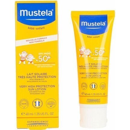 Päikesekaitsekreem Mustela SPF50+ 40 ml hind ja info | Päikesekreemid | kaup24.ee