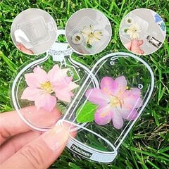 '20/40tk Kuivatatud lillemarker Käsitsi valmistatud isetegemise materjal läbipaistev omatehtud reljeefne taimne läbipaistev marker Creative Flower Leaf Flower Marker Clear Jar' hind ja info | Aplikatsioonid, dekoratsioonid, kleebised | kaup24.ee