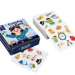 'Pöörane kaardimäng: väikesed kaardifunktsioonid – hariv mänguasi lastele vanuses 3 aastat ja vanematele – parandab kognitiivset jõudu, vähendab stressi ja väljendusvõimet' hind ja info | Lauamängud ja mõistatused | kaup24.ee