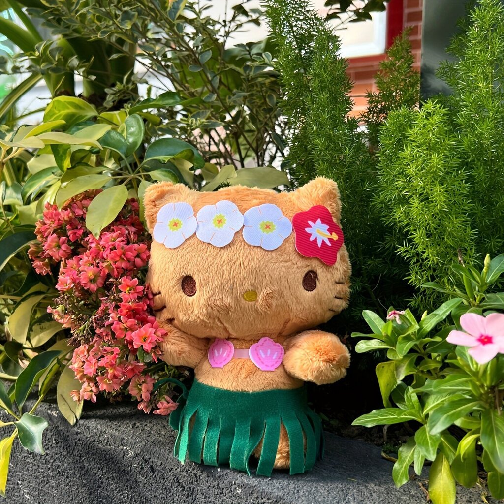 '1 tk Hawaii Kitty kollektsioon Hello Kitty plüüsis mänguasi 50. aastapäeva Kitty kollektsioon suveaja kiisu täidisega mänguasi' цена и информация | Pehmed mänguasjad | kaup24.ee