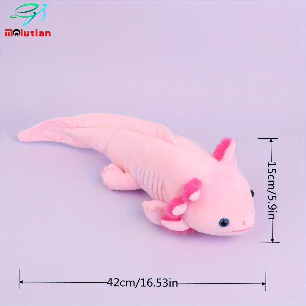 '42cm / 16,53-tolline multikas Axolotl Plush Axolotl Plush Realistlik Ambystoma Jube kahepaiksed Palus mänguasjad Kodukaunistamise sünnipäevapidu' hind ja info | Pehmed mänguasjad | kaup24.ee