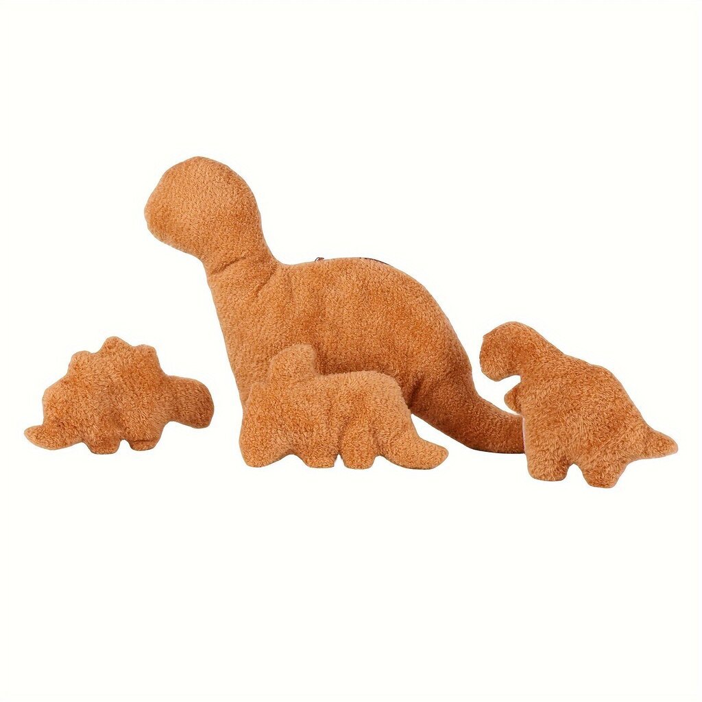 '4 tk Dino ja Chicken Nugget Plush mängukomplekt 45 cm Stegosaurus Plush Chicken Mummy topitud loom 3 väikese ülipehme multifilmi kallistusmänguasjaga Kawaii sünnipäeva lihavõttekingitus' цена и информация | Pehmed mänguasjad | kaup24.ee