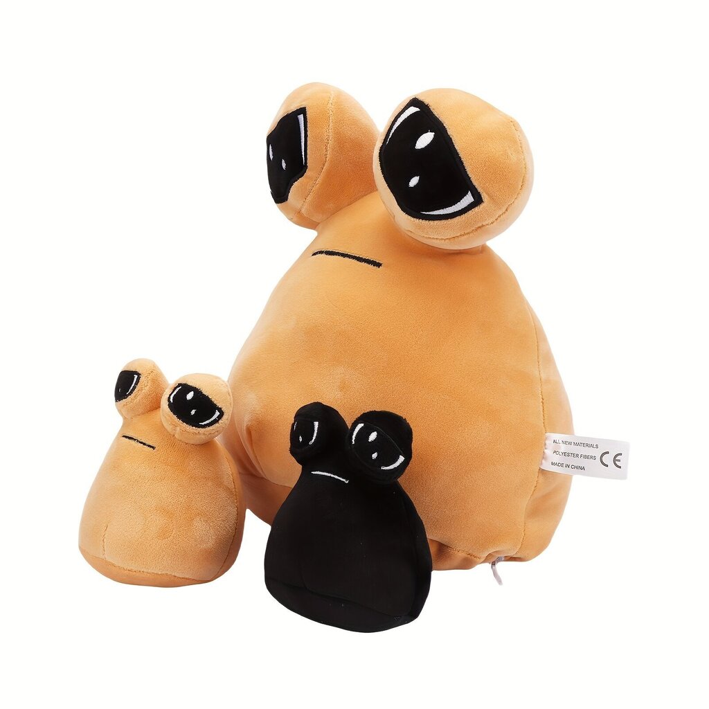 'Imearmas Pou Alien Plush mänguasi – 27,0 cm Mother Pou Plush 2 mini Pou plüüsiga, mis on peidetud lukuga Fluffy Pou Alien suurte silmadega mänguasjad sünnipäeva- ja jõulukinkide jaoks' hind ja info | Pehmed mänguasjad | kaup24.ee