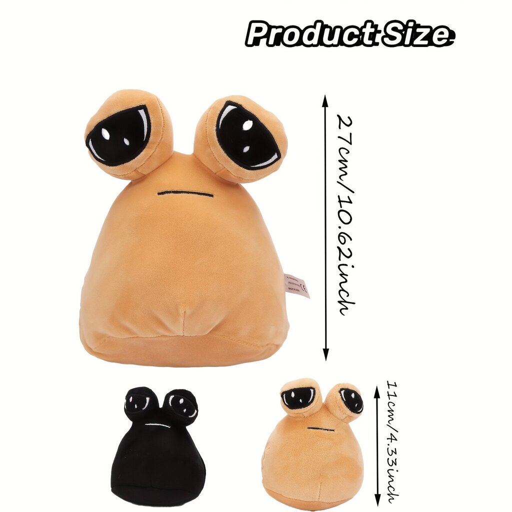 'Imearmas Pou Alien Plush mänguasi – 27,0 cm Mother Pou Plush 2 mini Pou plüüsiga, mis on peidetud lukuga Fluffy Pou Alien suurte silmadega mänguasjad sünnipäeva- ja jõulukinkide jaoks' hind ja info | Pehmed mänguasjad | kaup24.ee