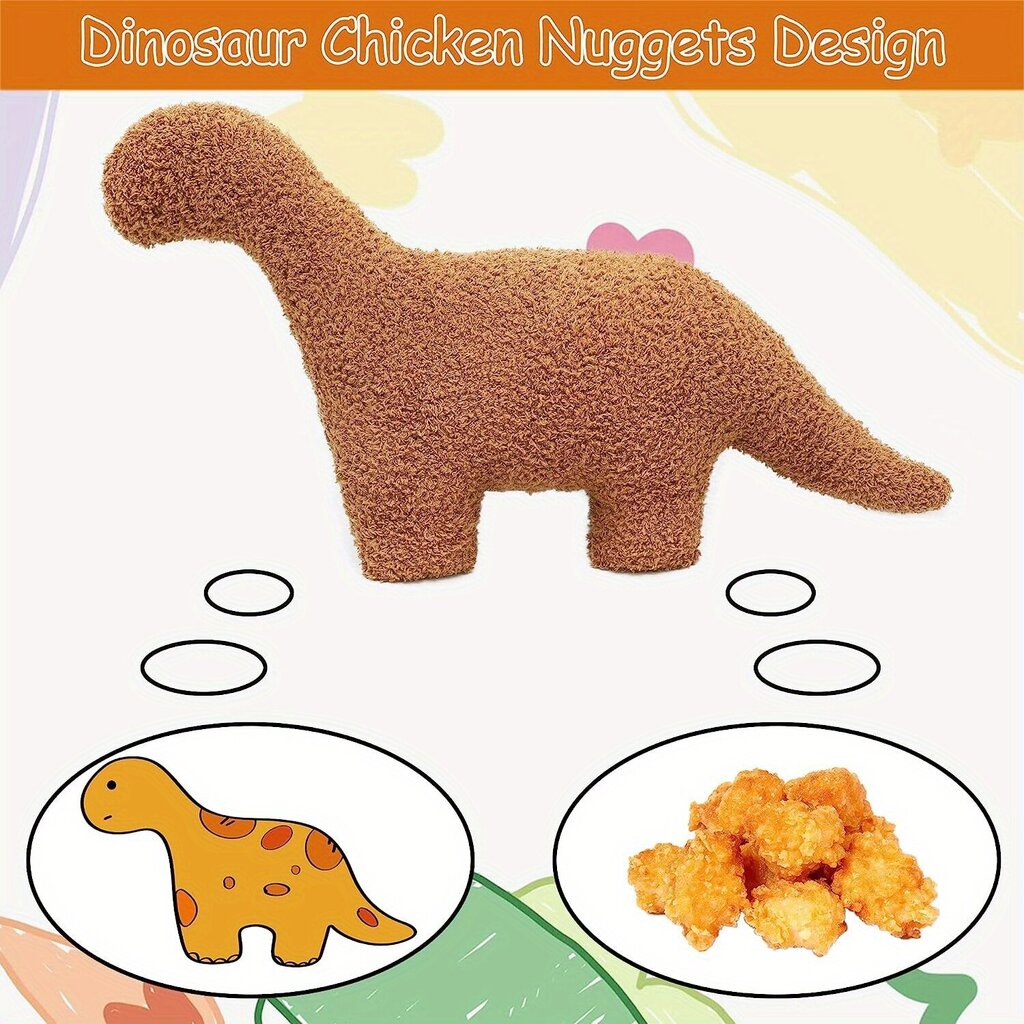 'Uus Mini-Dinosaur Chicken Nugget Plush Toy sünnipäeva jõulukingitus' цена и информация | Pehmed mänguasjad | kaup24.ee