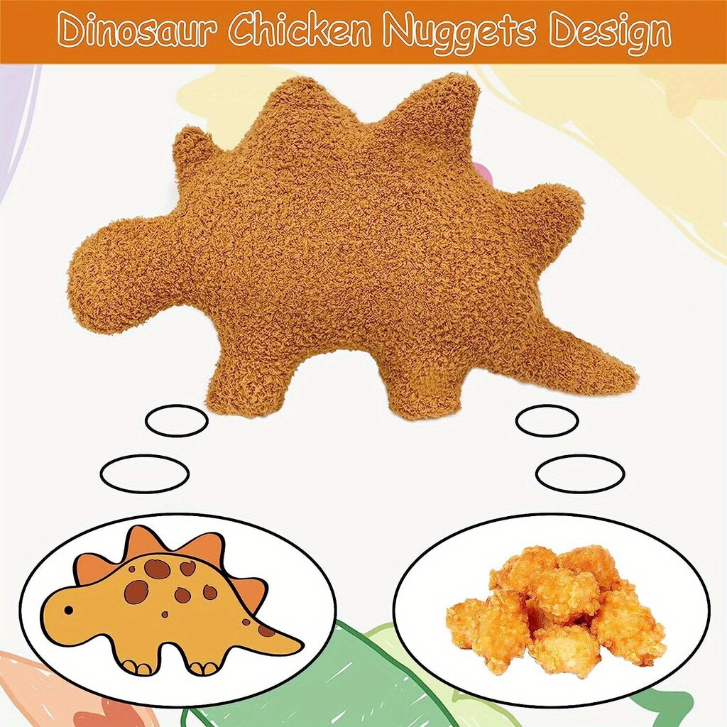 'Uus Mini-Dinosaur Chicken Nugget Plush Toy sünnipäeva jõulukingitus' hind ja info | Pehmed mänguasjad | kaup24.ee