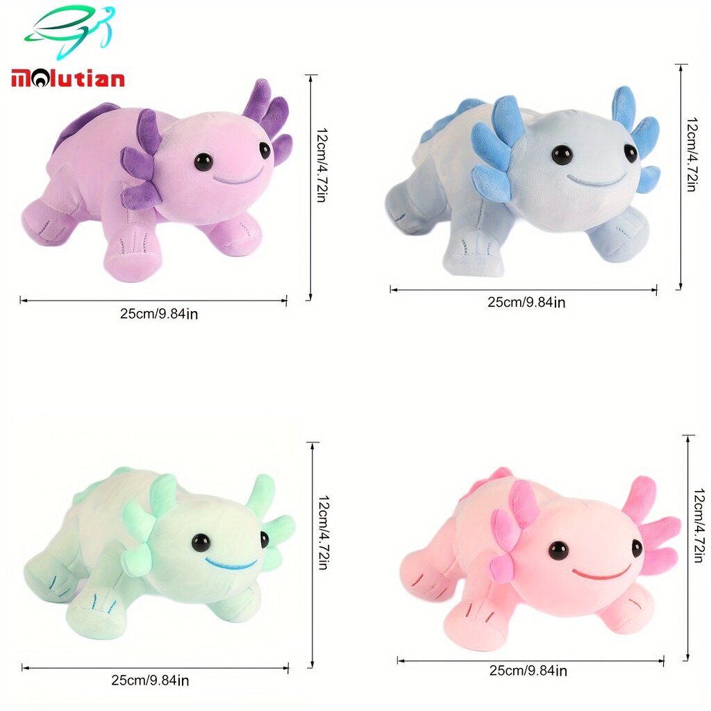 '25cm/9,84-tolline Axolotl Palus mänguasjad Pehmed Kawaii Axolotl Palusmänguasjad Axolotl Palusmänguasjad Täidisega Axolotl Paluspadi sünnipäevaks Jõulud Lastele Kingitused Kodukaunistus' hind ja info | Pehmed mänguasjad | kaup24.ee