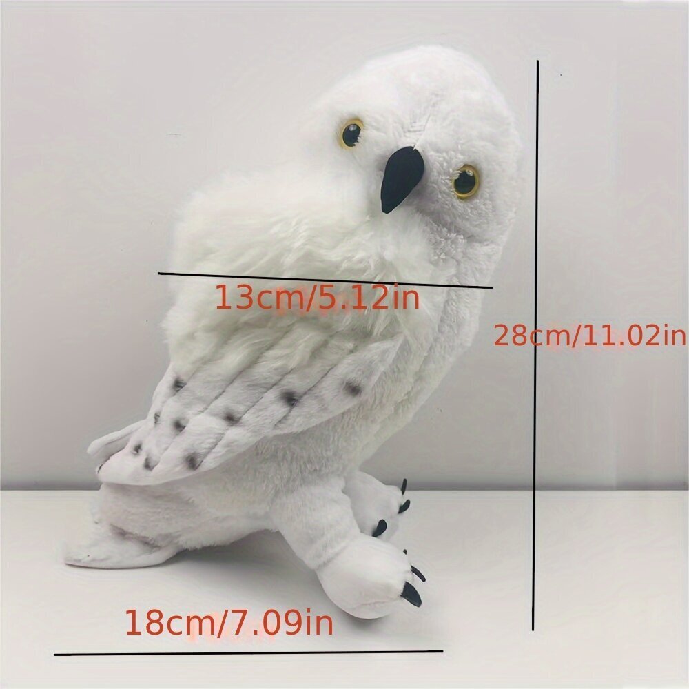 '1 tk White Owl Messenger Creative Doll Plush mänguasi' цена и информация | Pehmed mänguasjad | kaup24.ee