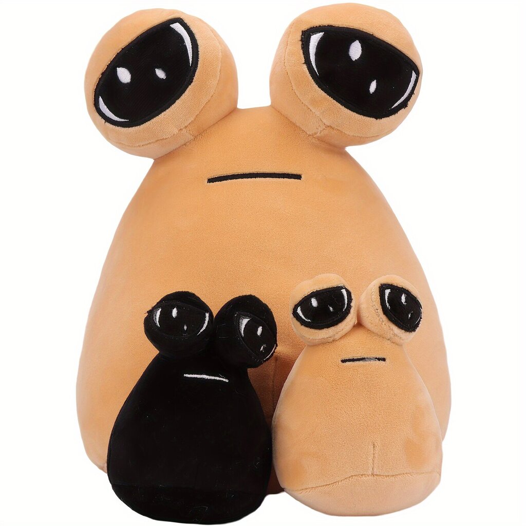 '27 cm / 10,62 tolli My Pet Alien Plush mänguasjad Pou Plush 2 beebiplüüsi kõhuga Armsad tulnuka plüüsnukud, topitud loomad lastele – loomapadja kingitused tüdrukutele ja poistele' цена и информация | Pehmed mänguasjad | kaup24.ee