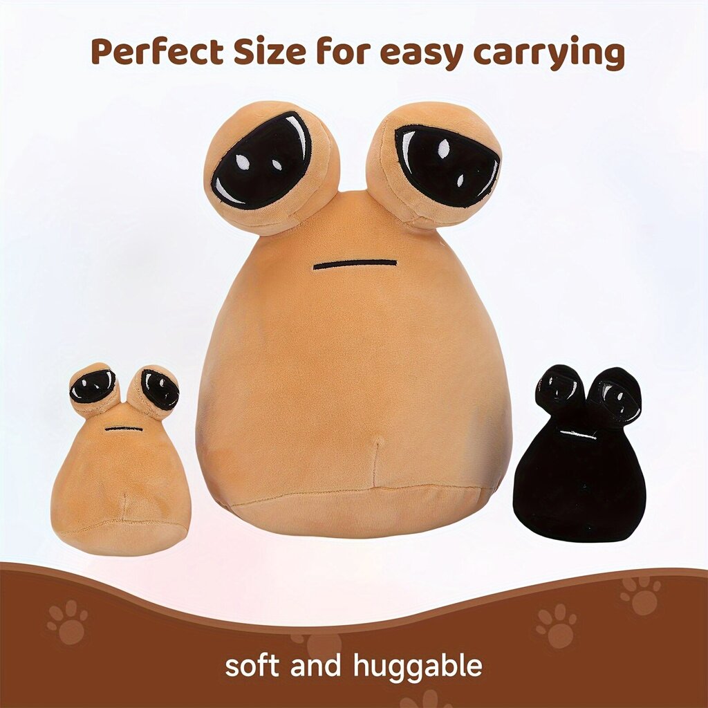 '27 cm / 10,62 tolli My Pet Alien Plush mänguasjad Pou Plush 2 beebiplüüsi kõhuga Armsad tulnuka plüüsnukud, topitud loomad lastele – loomapadja kingitused tüdrukutele ja poistele' цена и информация | Pehmed mänguasjad | kaup24.ee