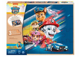 SPIN Paw Patrol puidust pusle 3x24 6028789 hind ja info | Pusled | kaup24.ee